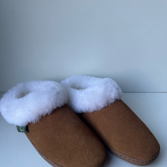 Cloud Nine Women's Sunrise Clog Slippers Brown White Sheepskin Slippers Size:5 - Picture 4 of 16
